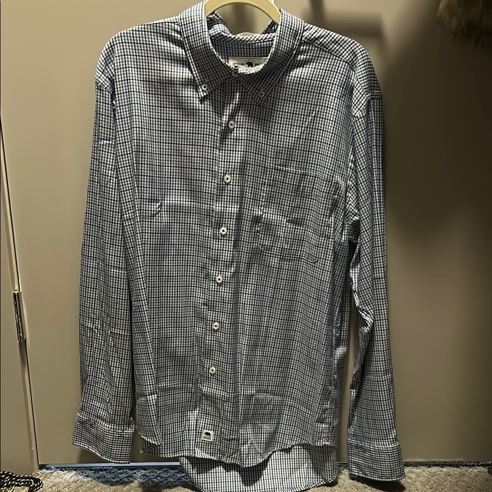 Men's Blue Checkered Shirt